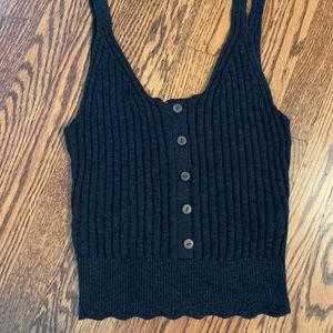 NWOT Abercrombie Buttoned Crop Top